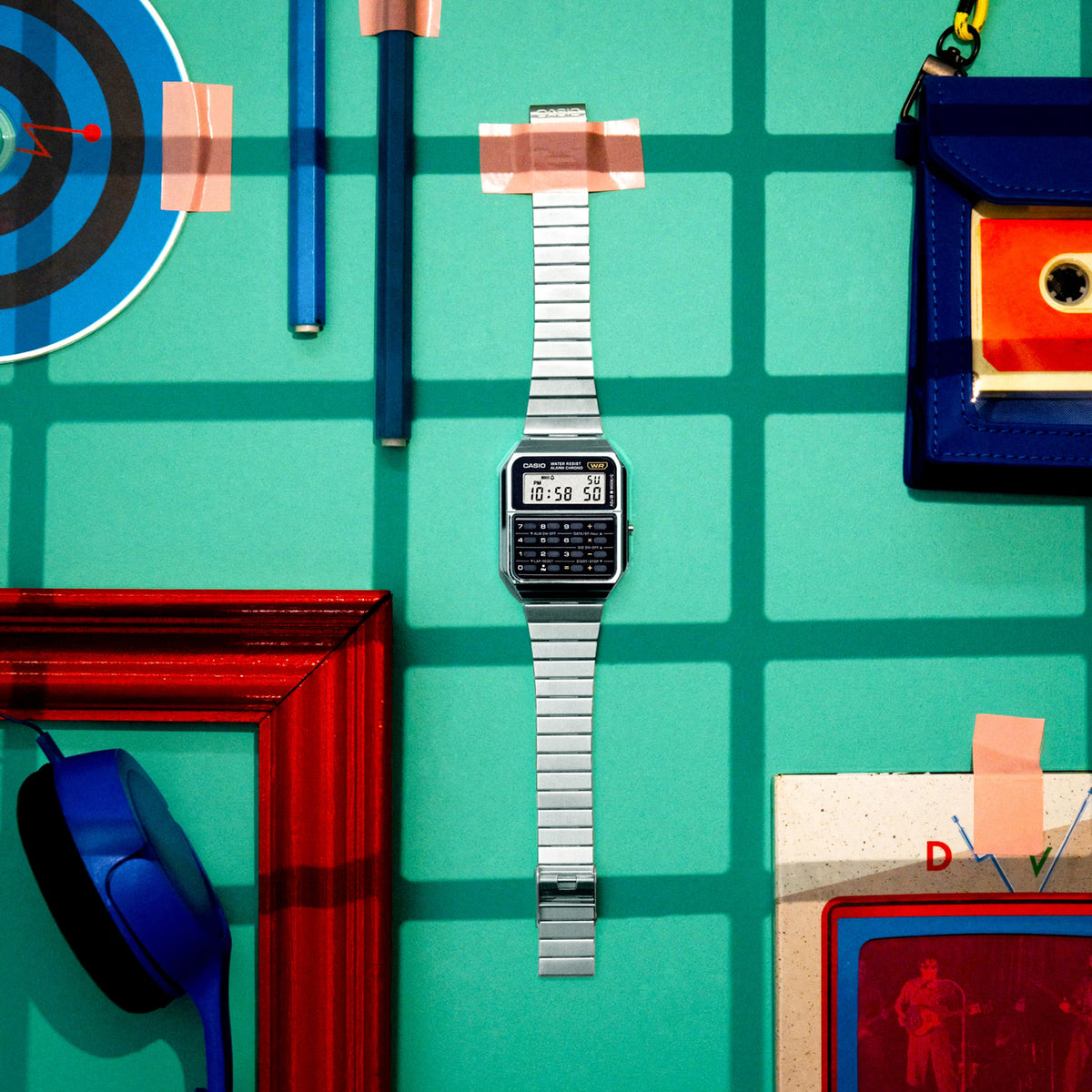 Relógio CASIO Vintage CA-500WE-1ADF *Calculadora
