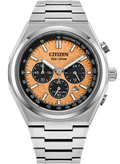 Relógio CITIZEN Masculino Eco-Drive Zenshin Chrono Super Titanium Salmon CA4610-85Z