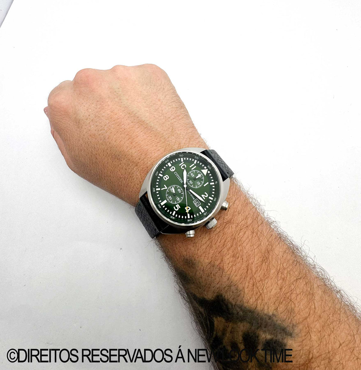 Relógio CITIZEN Masculino Eco Drive Cronógrafo Pilot CA7041-07X