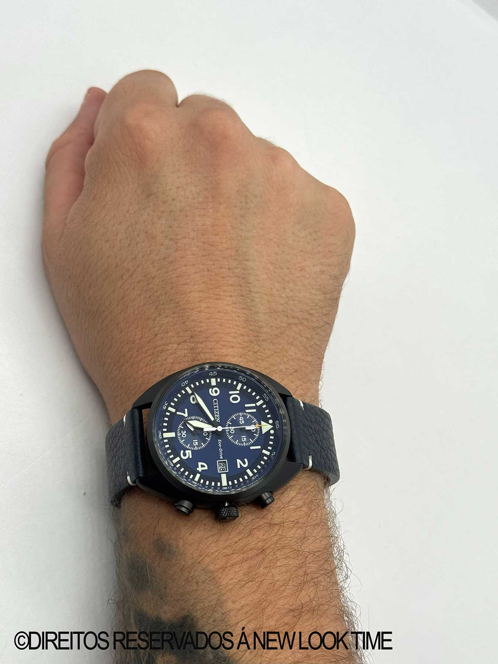 Relógio CITIZEN Masculino Eco Drive Cronógrafo Pilot CA7048-08L