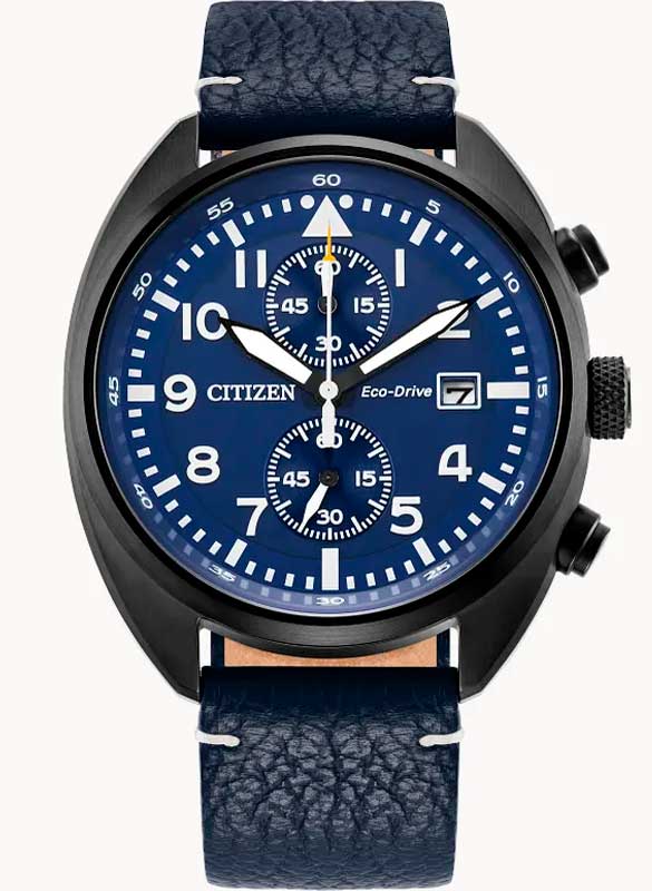 Relógio CITIZEN Masculino Eco Drive Cronógrafo Pilot CA7048-08L