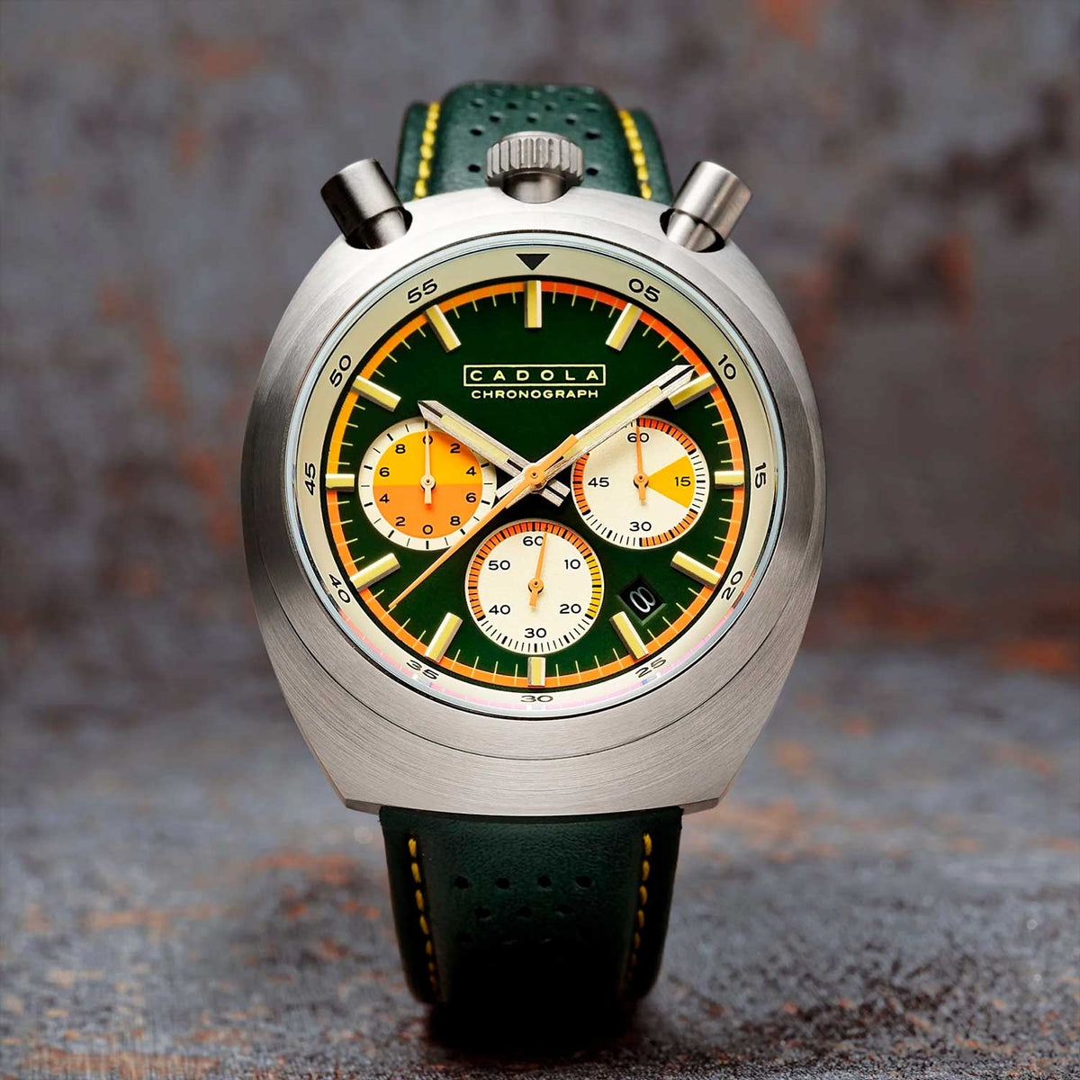 Relógio Cadola Testa Di Toro Chronograph Speedster Green CD-1058-03