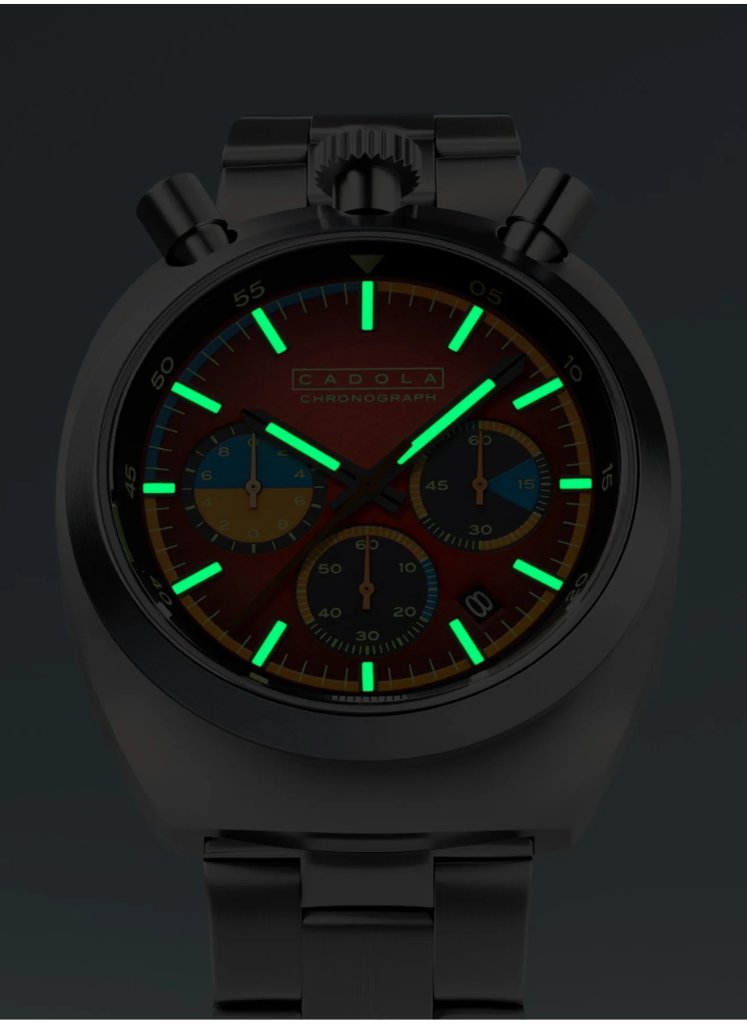 Relógio Cadola Testa Di Toro Chronograph Racing Ruby CD-1058-22