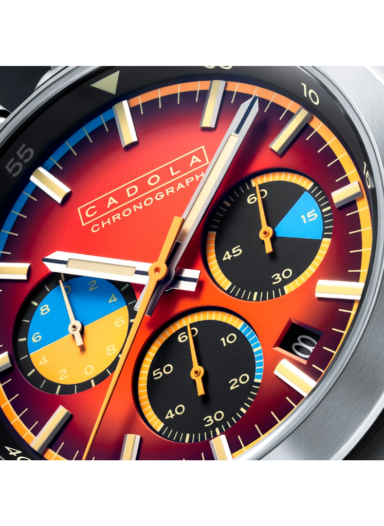 Relógio Cadola Testa Di Toro Chronograph Racing Ruby CD-1058-22