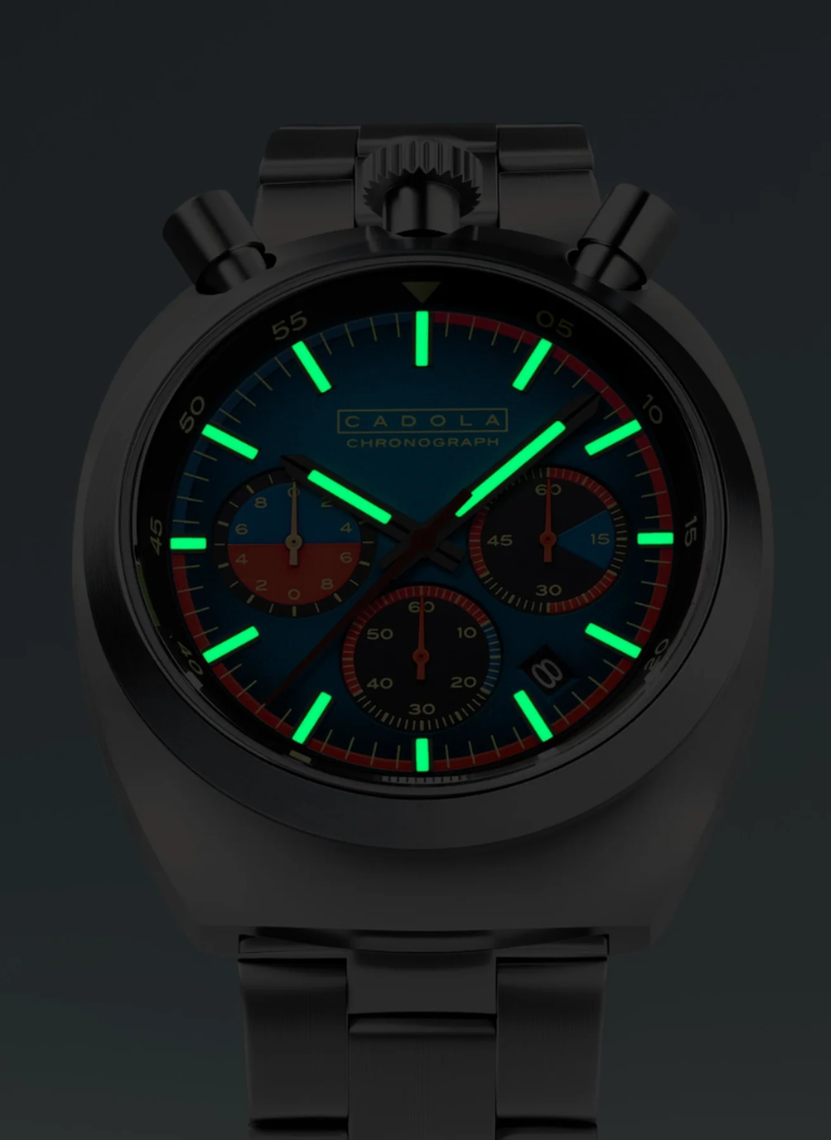 Relógio Cadola Testa Di Toro Chronograph Cobalt Gauge CD-1058-33
