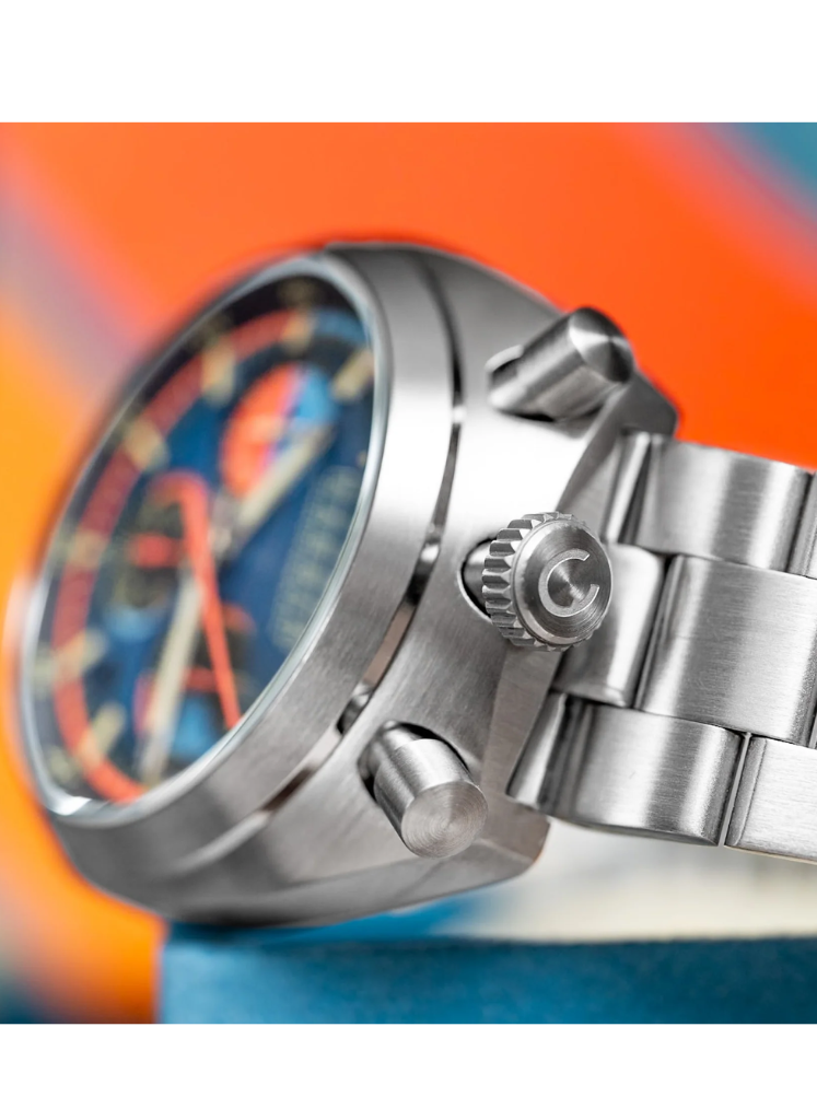 Relógio Cadola Testa Di Toro Chronograph Cobalt Gauge CD-1058-33