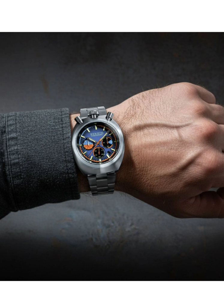 Relógio Cadola Testa Di Toro Chronograph Cobalt Gauge CD-1058-33