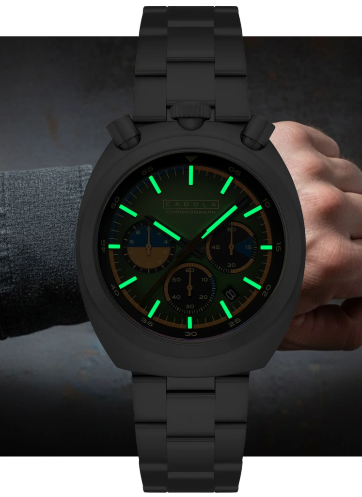Relógio Cadola Testa Di Toro Chronograph Pine Racer CD-1058-44