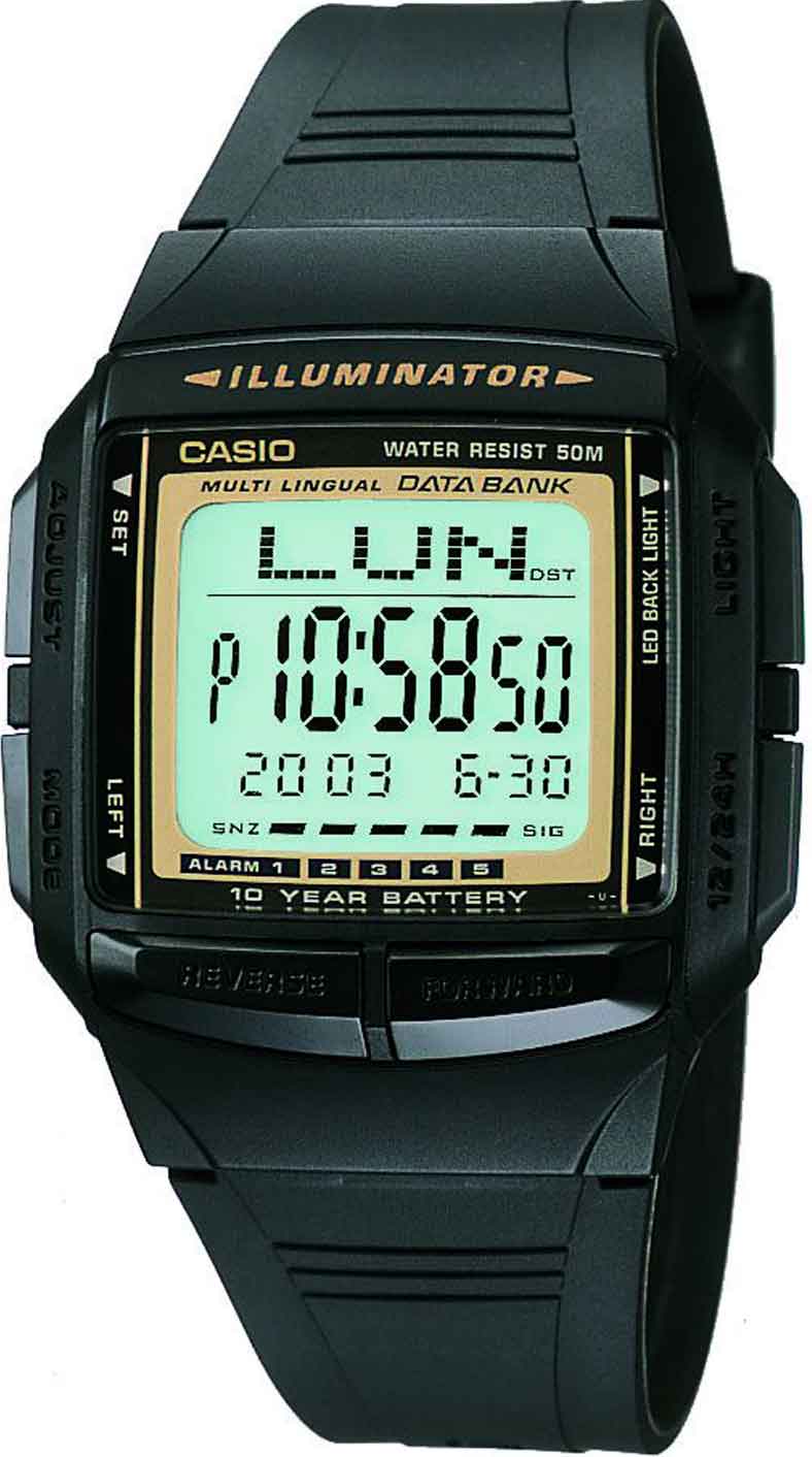 Relógio CASIO Vintage Data Bank DB-36-9AVDF
