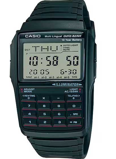 Relógio CASIO Masculino Data Bank Calculadora DBC-32-1ADF