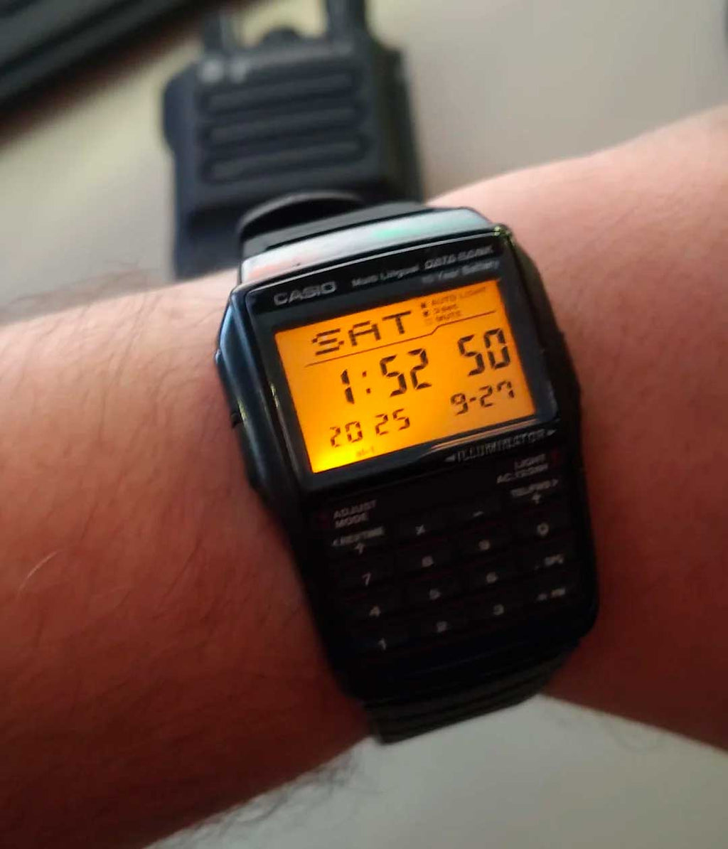 Relógio CASIO Masculino Data Bank Calculadora DBC-32-1ADF