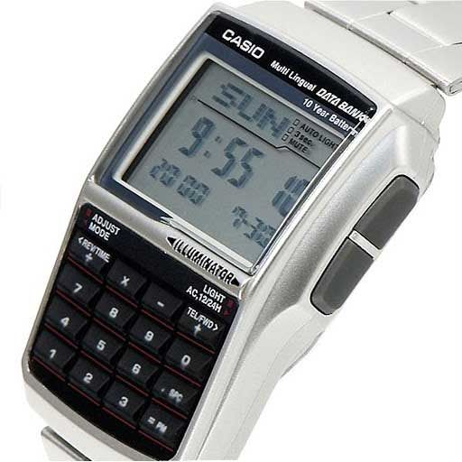 Relógio CASIO Masculino Data Bank Calculadora DBC-32D-1ADF