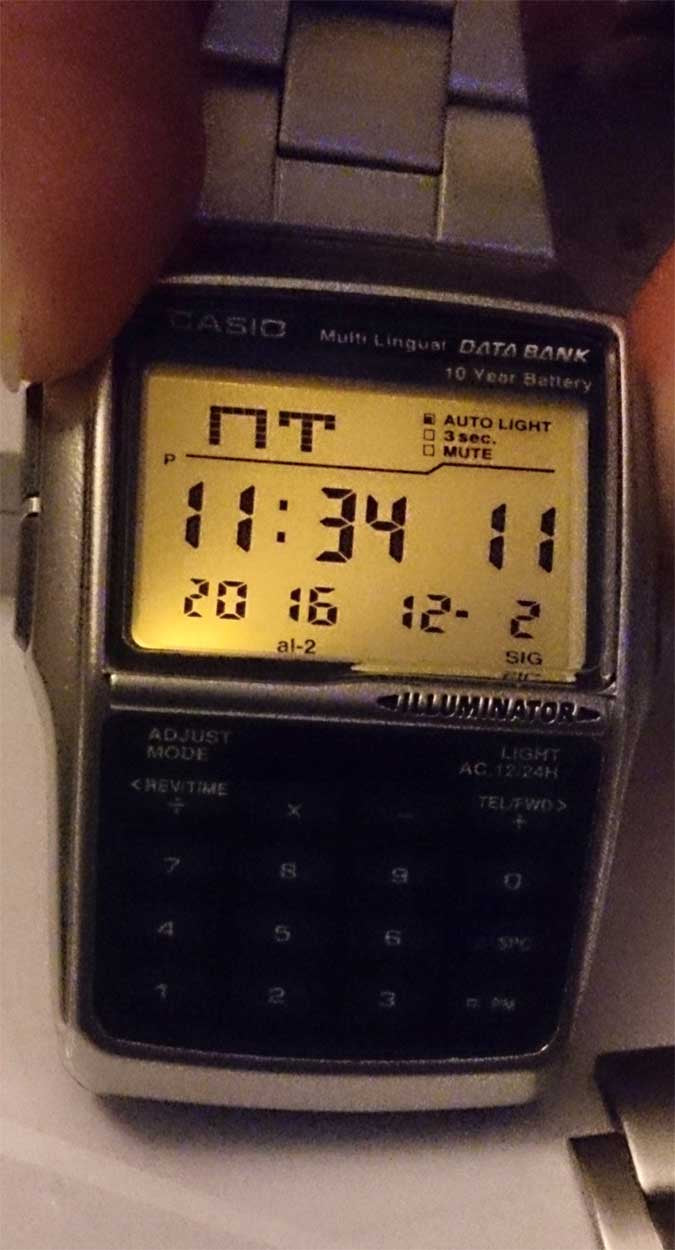 Relógio CASIO Masculino Data Bank Calculadora DBC-32D-1ADF
