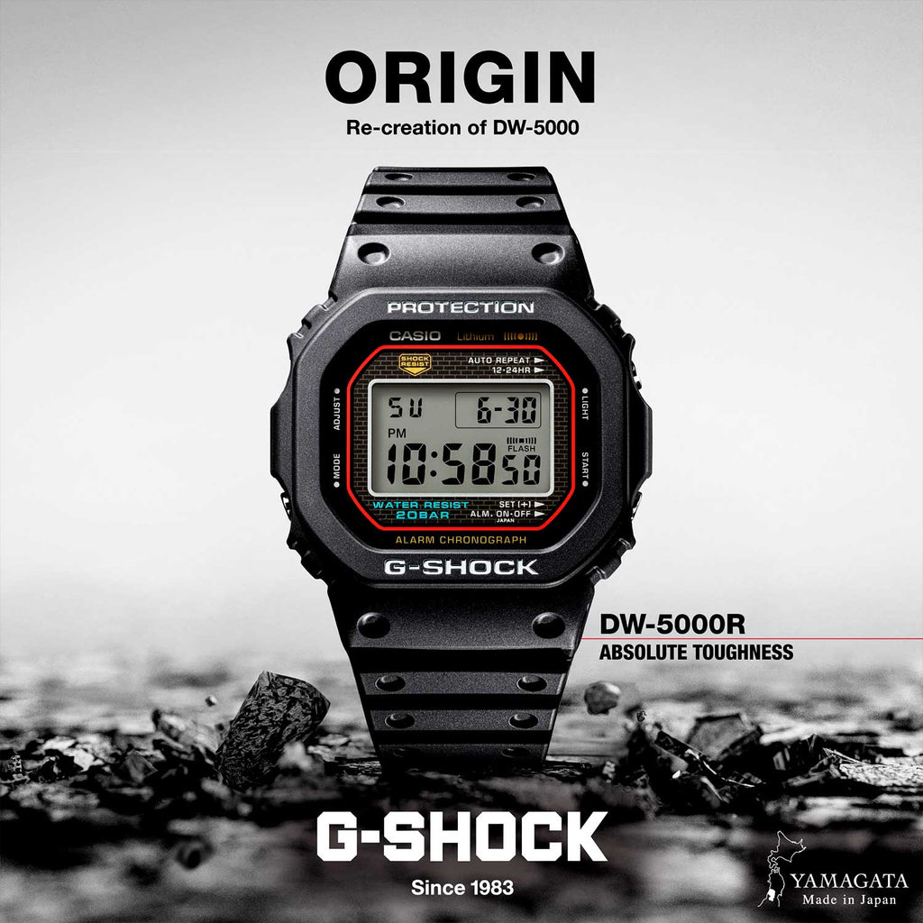 Relógio Casio G-SHOCK DW-5000R-1ADR *Made in Japan