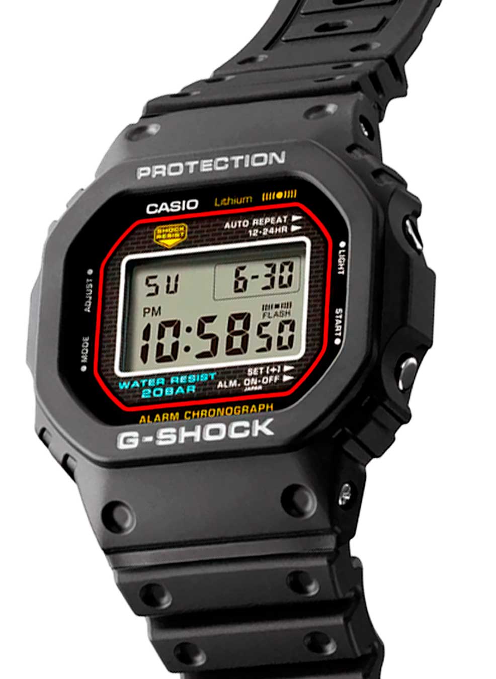 Relógio Casio G-SHOCK DW-5000R-1ADR *Made in Japan