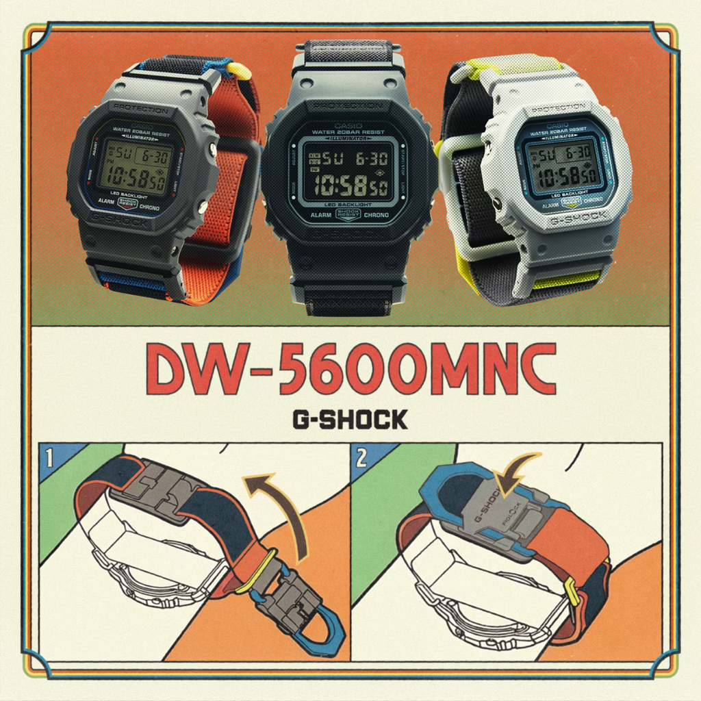 Relógio Casio G-SHOCK DW-5600MNC-1DR FIDLOCK®