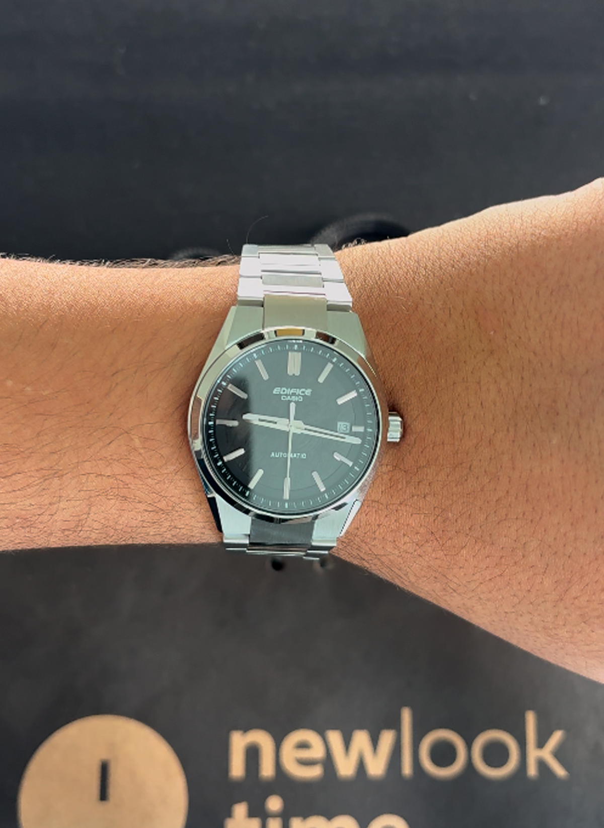 Relógio CASIO Edifice Automático EFK-110D-1ADR *Safira