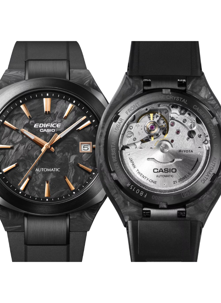 Relógio CASIO Edifice Automático EFK-200XPB-1A *carbono forjado