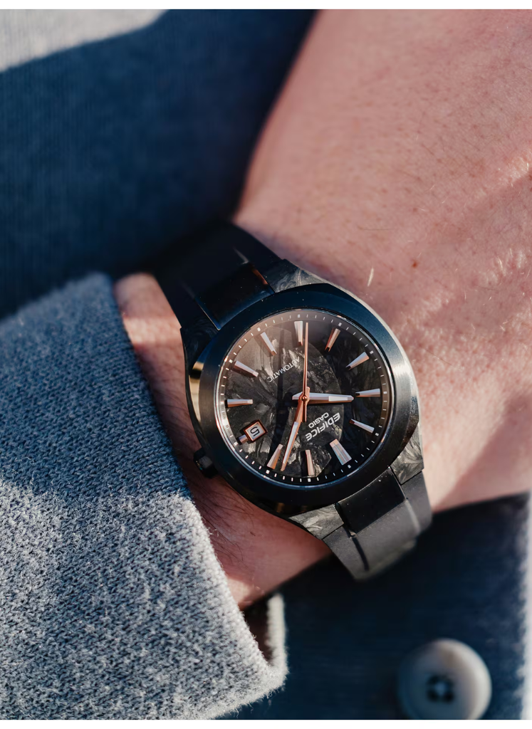 Relógio CASIO Edifice Automático EFK-200XPB-1A *carbono forjado