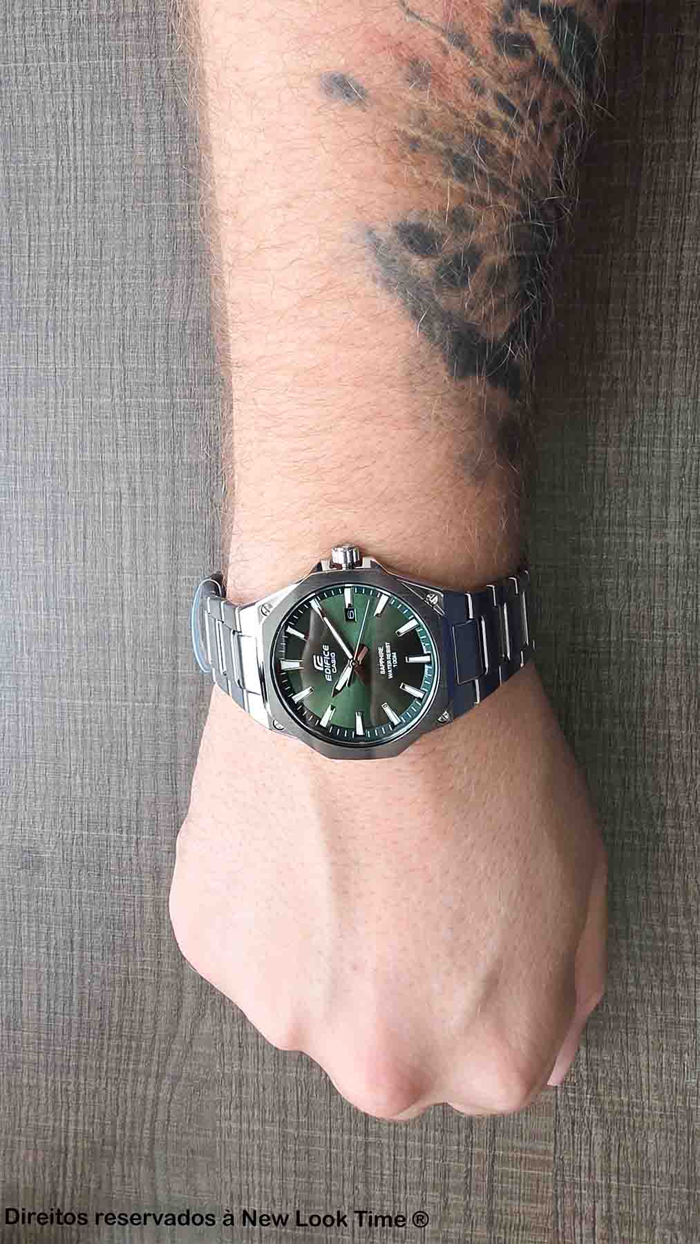 Relógio CASIO Masculino Edifice EFR-S108D-3AV *Safira Slim