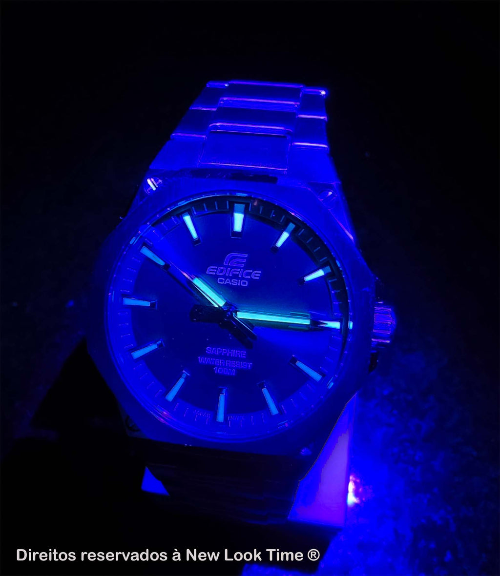 Relógio CASIO Masculino Edifice EFR-S108D-3AV *Safira Slim