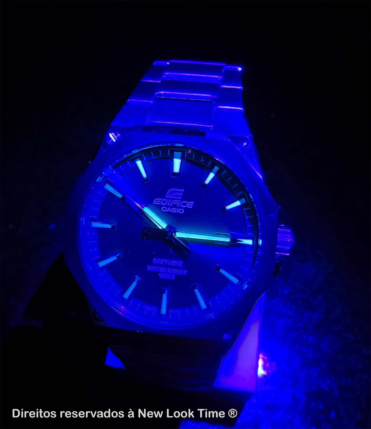 Relógio CASIO Masculino Edifice EFR-S108D-3AV *Safira Slim