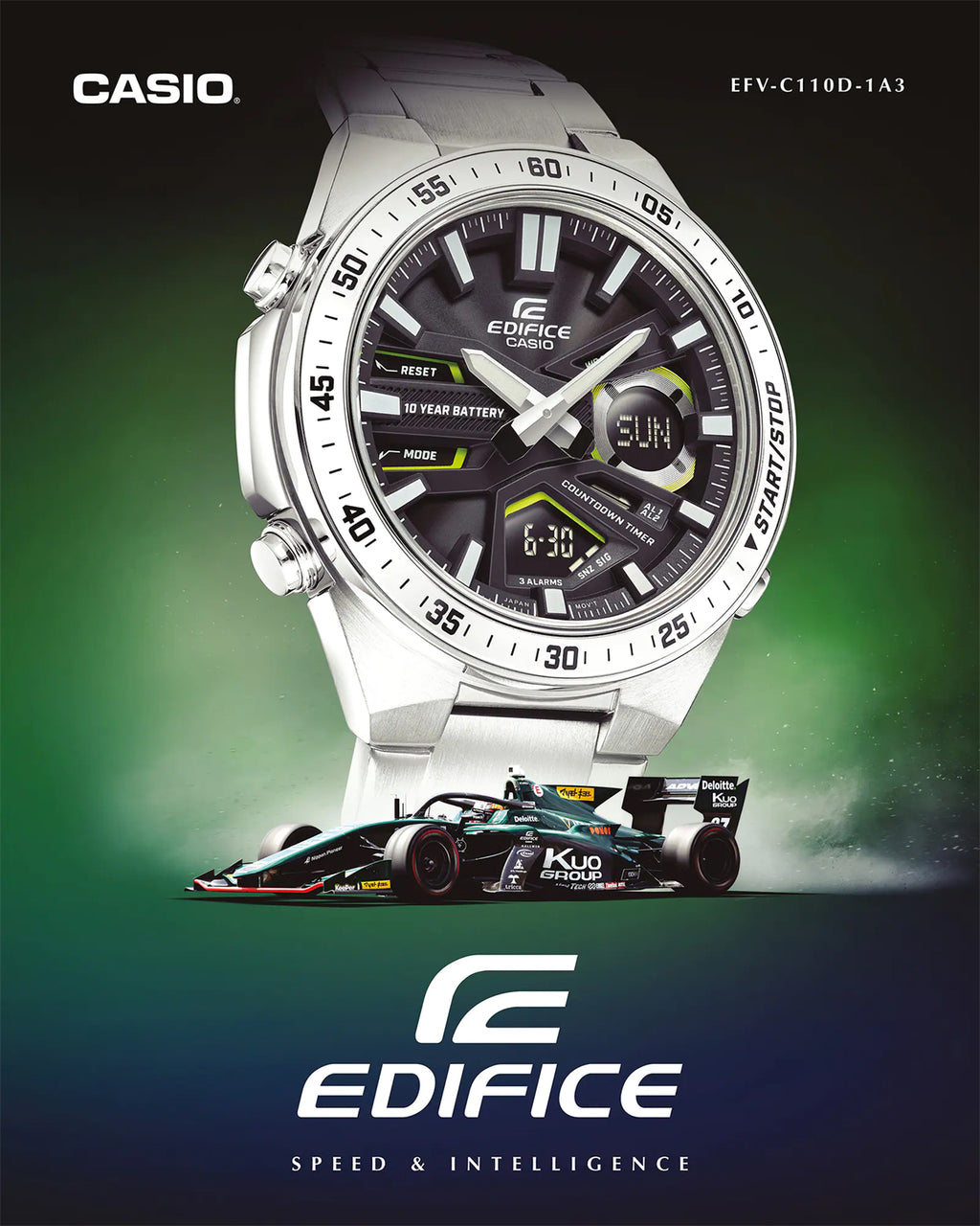 Relógio CASIO Masculino Edifice EFV-C110D-1A3VDF
