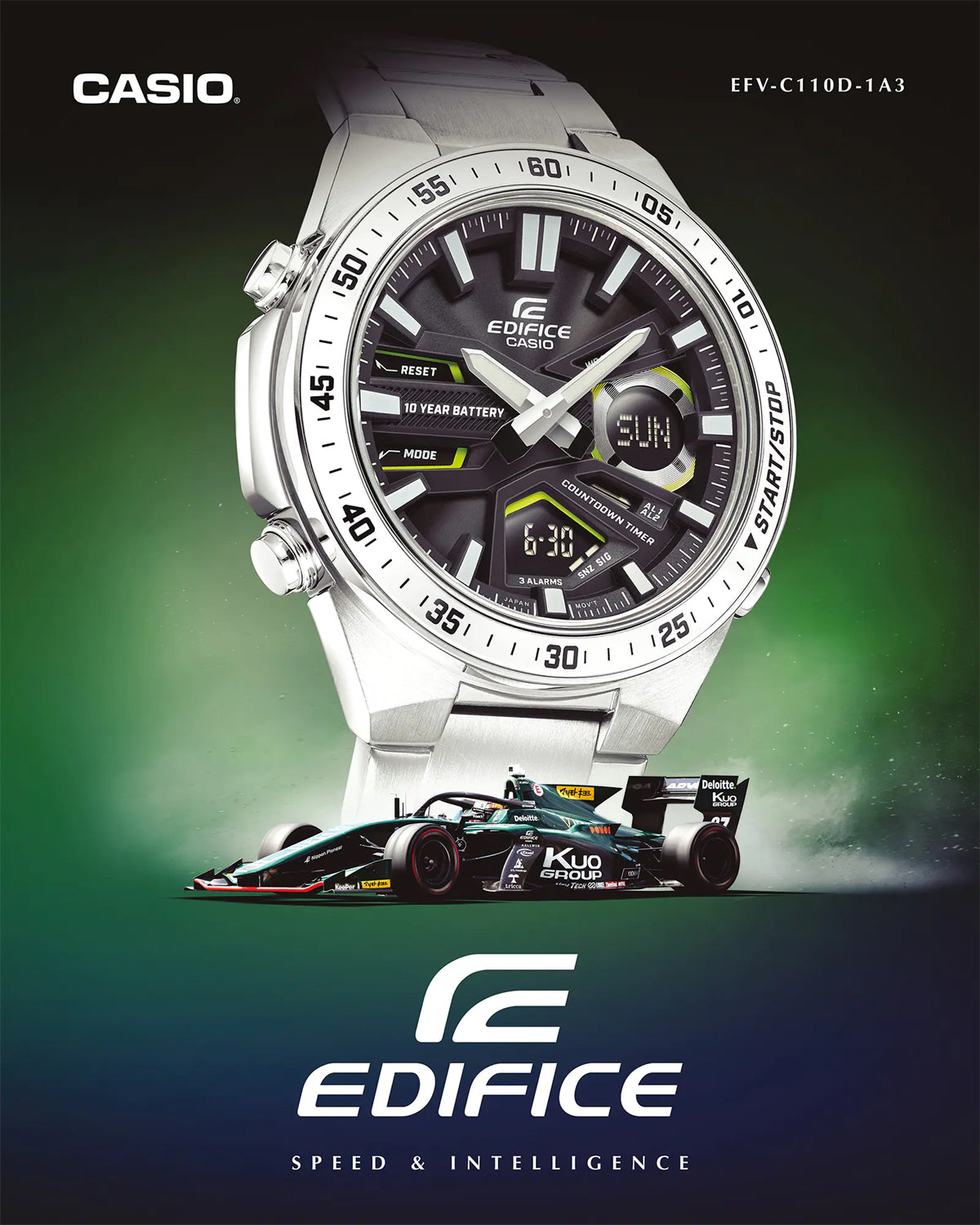 Relógio CASIO Masculino Edifice EFV-C110D-1A3VDF