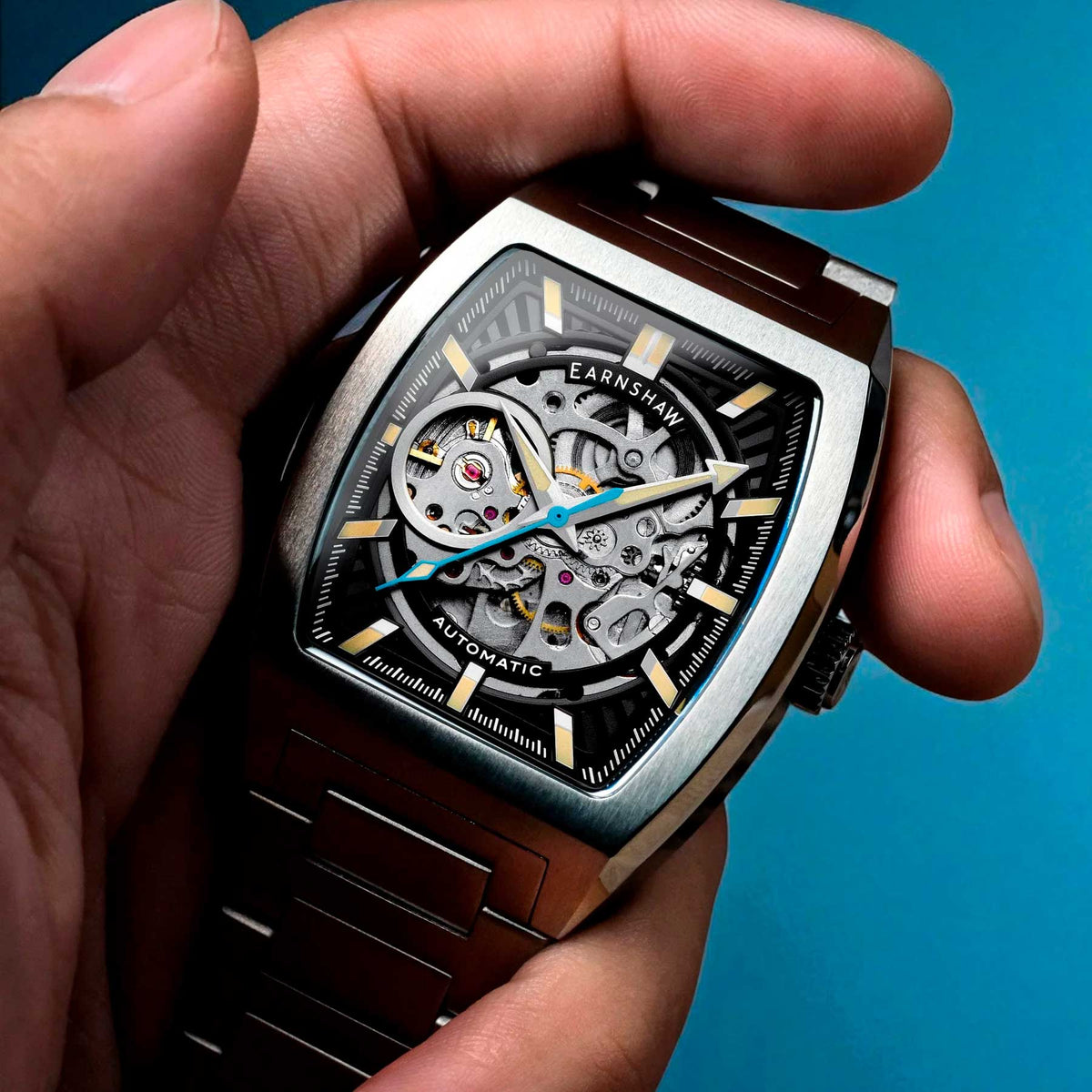 Relógio Thomas Earnshaw Wellington Skeleton ES-8302-11