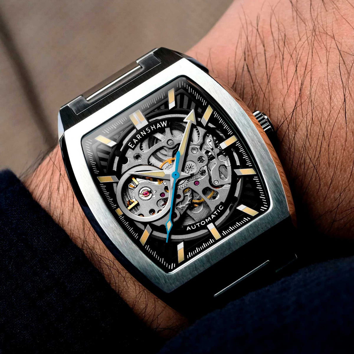 Relógio Thomas Earnshaw Wellington Skeleton ES-8302-11