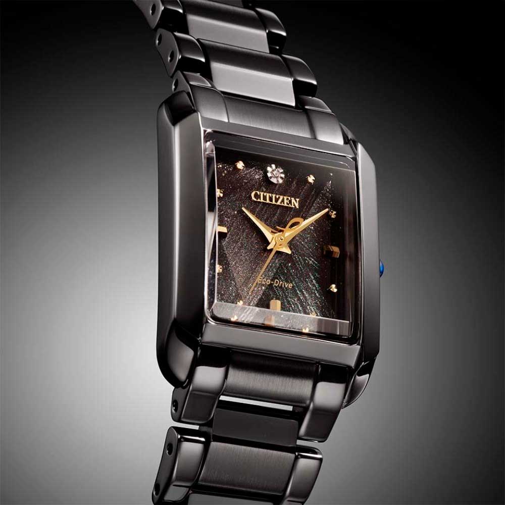 Relógio CITIZEN Feminino Eco-Drive Light in Black EW5636-55E *Ed Comemorativa 50 anos