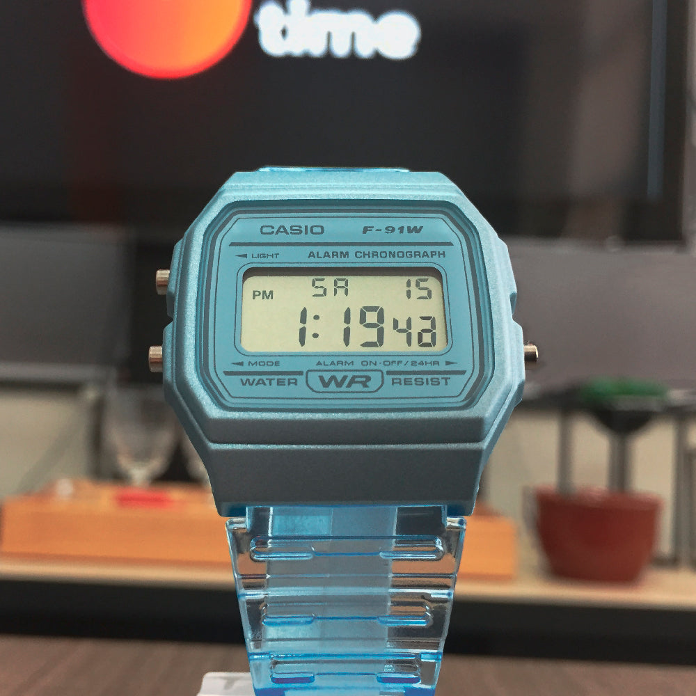 Relógio CASIO Feminino Digital Vintage F-91WS-2DF