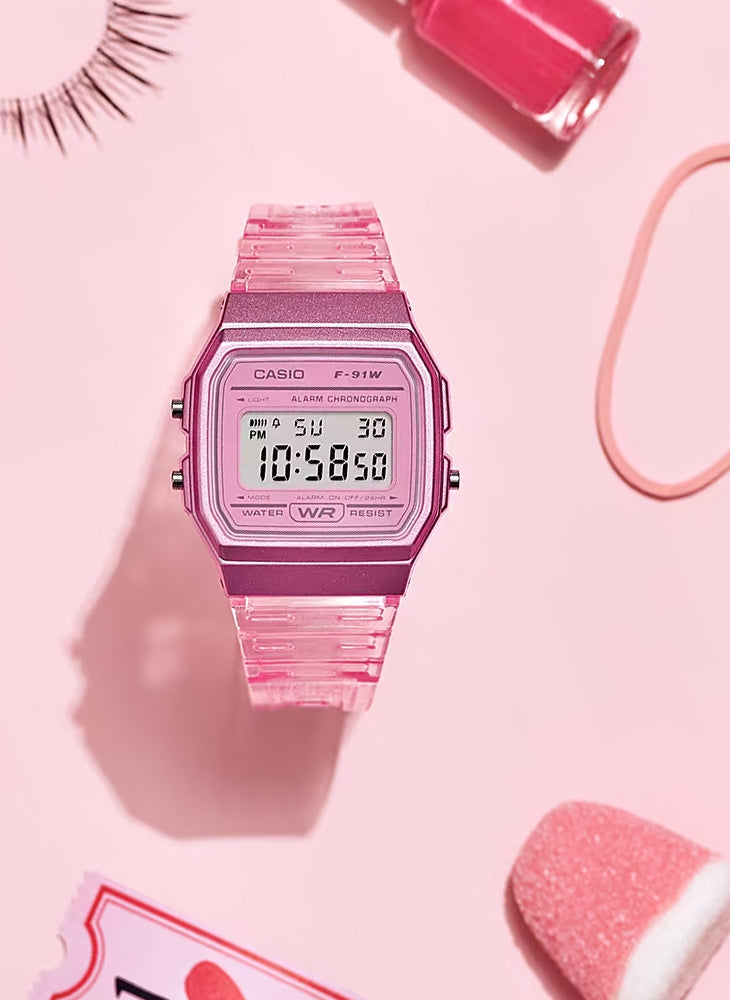 Relógio CASIO Feminino Digital Vintage F-91WS-4DF