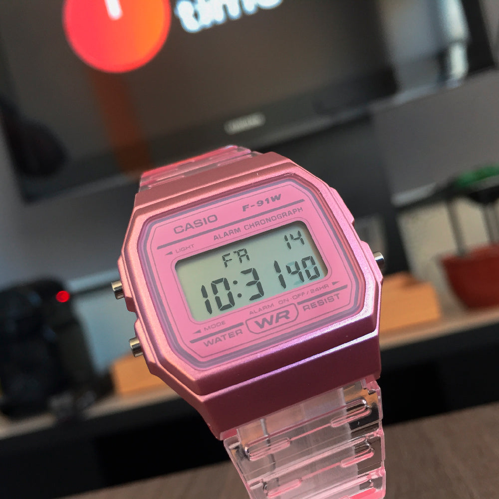Relógio CASIO Feminino Digital Vintage F-91WS-4DF