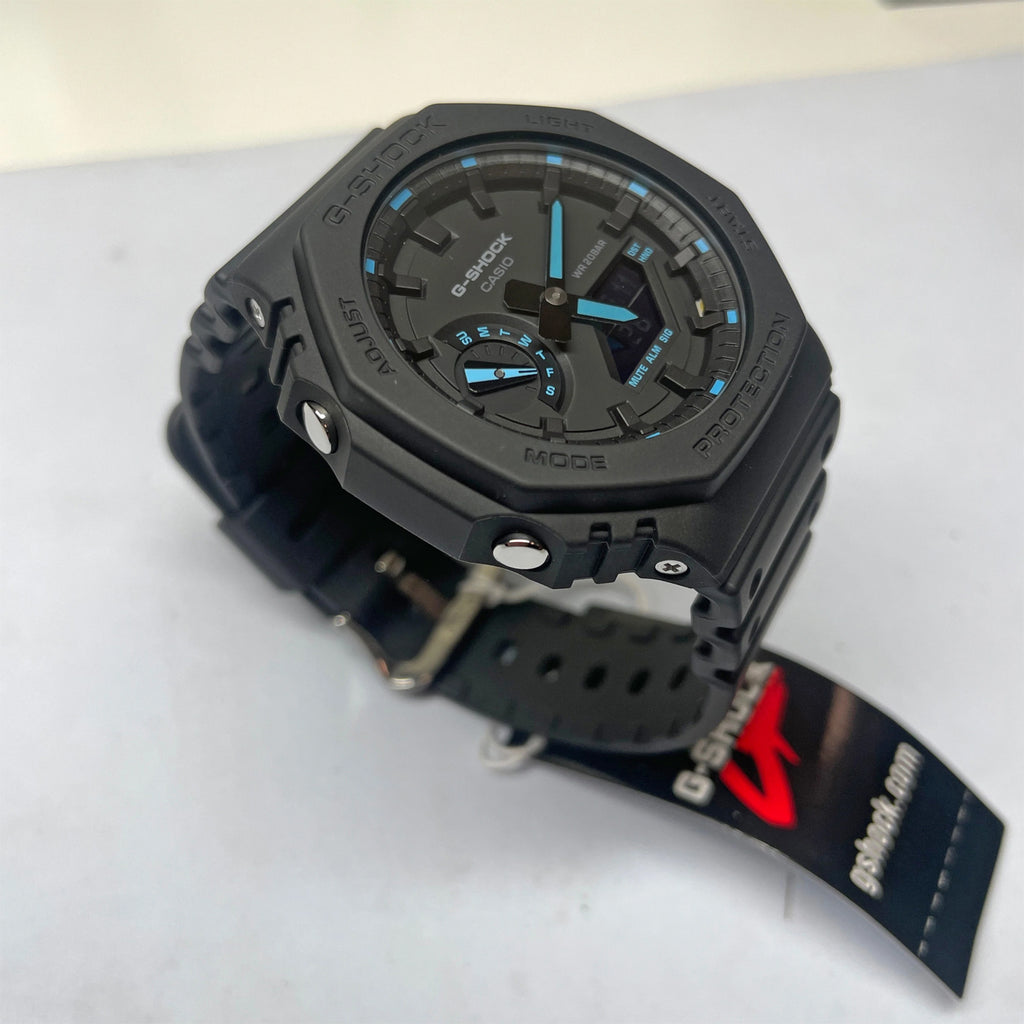 Relógio CASIO G-Shock GA-2100-1A2DR *Carbon Core Guard *Série Neon Accent