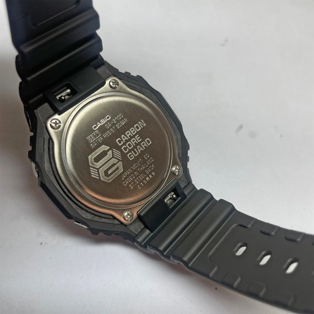 Relógio CASIO G-Shock GA-2100-1A2DR *Carbon Core Guard *Série Neon Accent