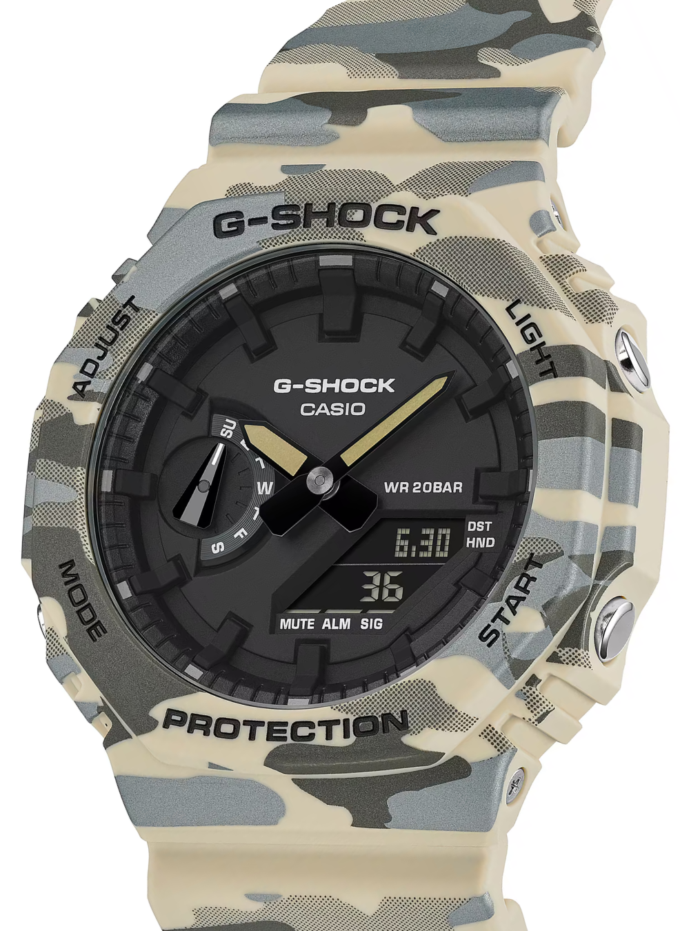 Relógio Casio G-SHOCK GA-2100CM-5A *Carbon Core Guard *Camuflado