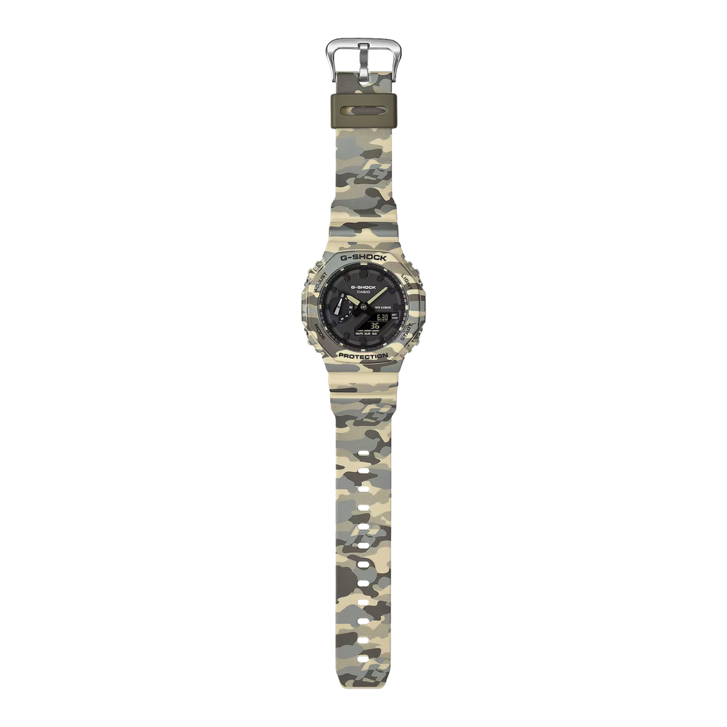 Relógio Casio G-SHOCK GA-2100CM-5A *Carbon Core Guard *Camuflado