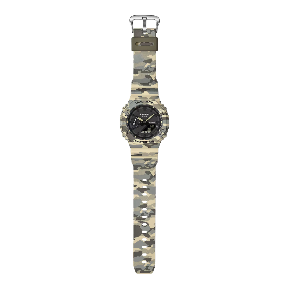 Relógio Casio G-SHOCK GA-2100CM-5A *Carbon Core Guard *Camuflado