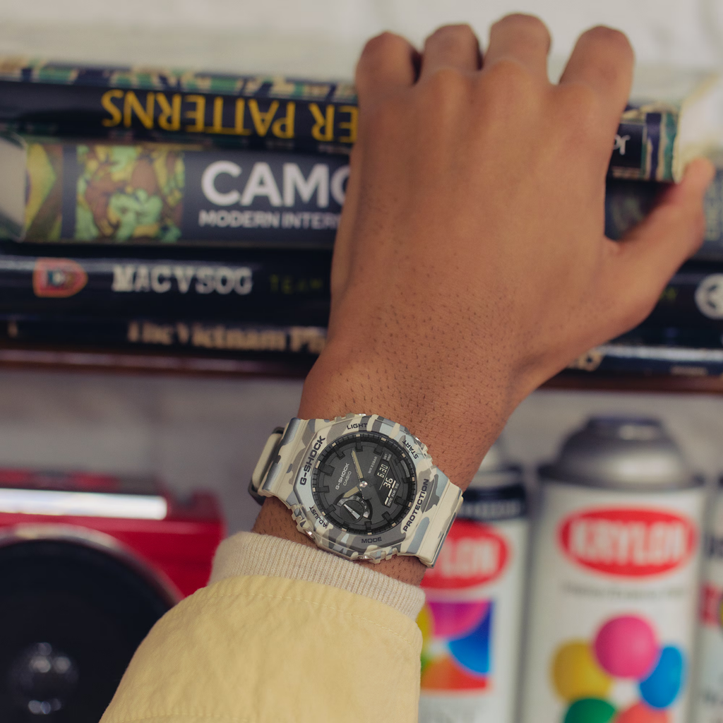 Relógio Casio G-SHOCK GA-2100CM-5A *Carbon Core Guard *Camuflado