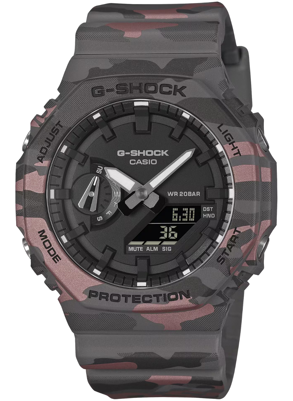 Relógio Casio G-SHOCK GA-2100CM-8A *Carbon Core Guard *Camuflado