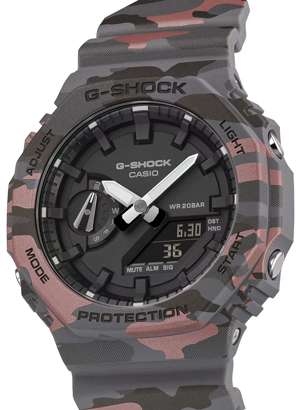 Relógio Casio G-SHOCK GA-2100CM-8A *Carbon Core Guard *Camuflado