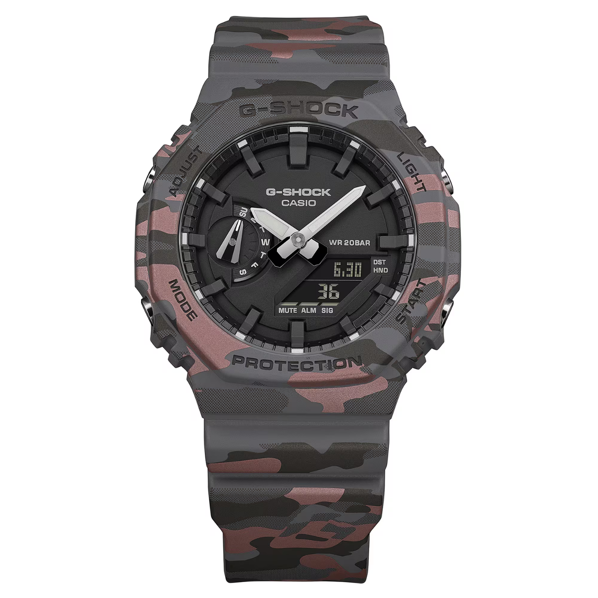 Relógio Casio G-SHOCK GA-2100CM-8A *Carbon Core Guard *Camuflado