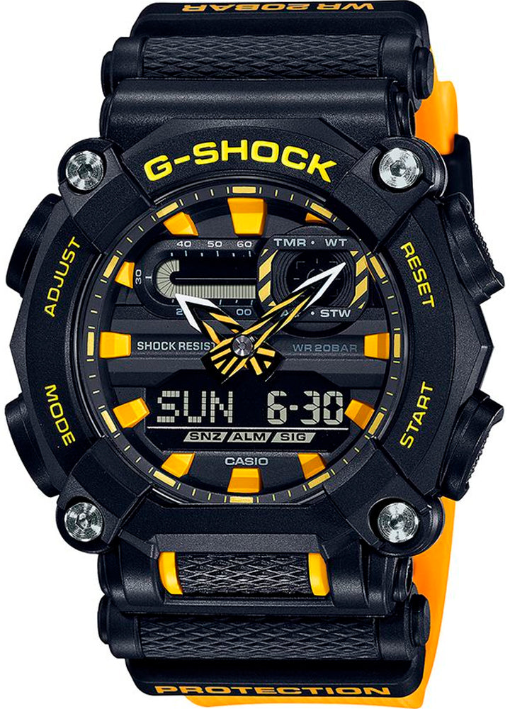Relógio CASIO G-Shock GA-900A-1A9DR *Heavy Dut - Decagonal