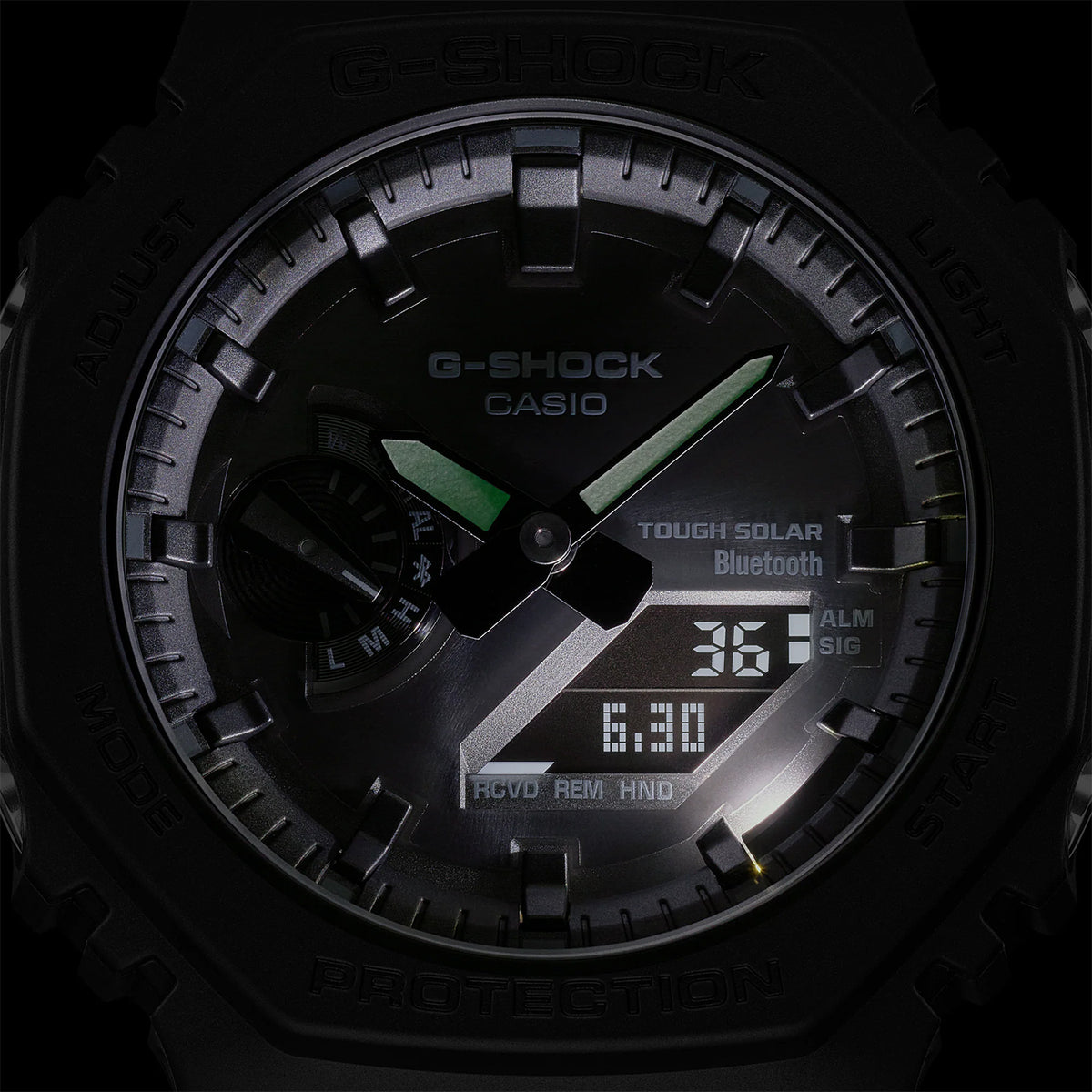 Relógio Casio G-SHOCK Carbon Core Guard GA-B2100-1A1DR *Bluetooth e Tough Solar