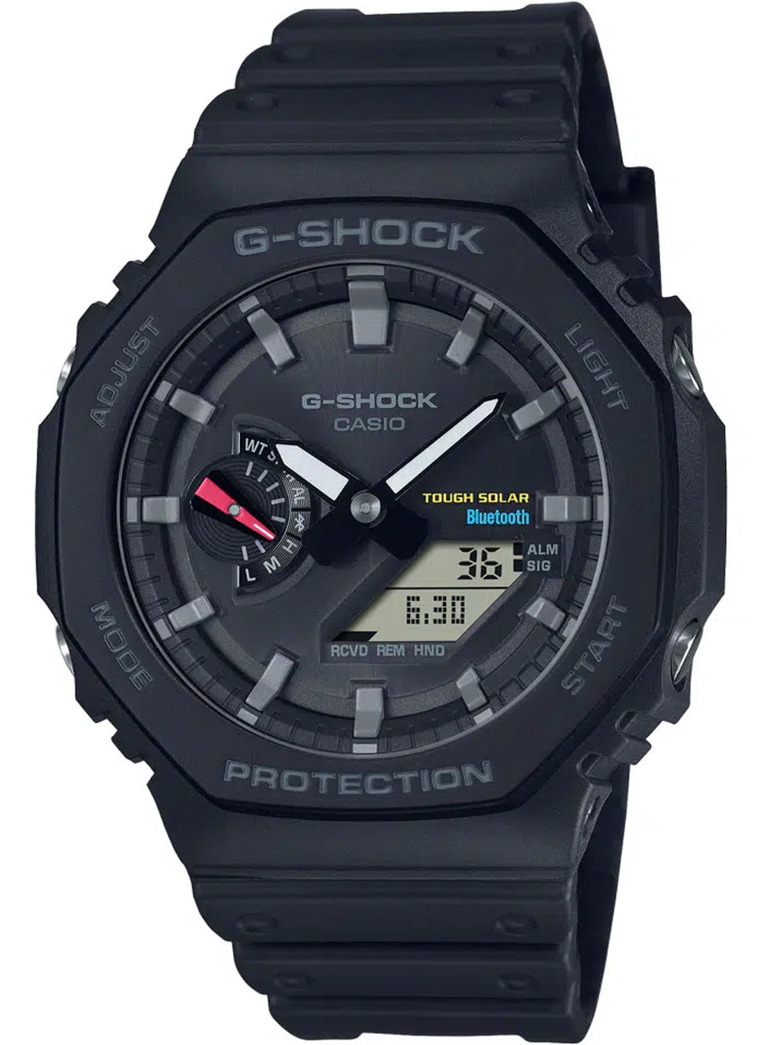 Relógio Casio G-SHOCK Carbon Core Guard GA-B2100-1ADR *Bluetooth e Tough Solar