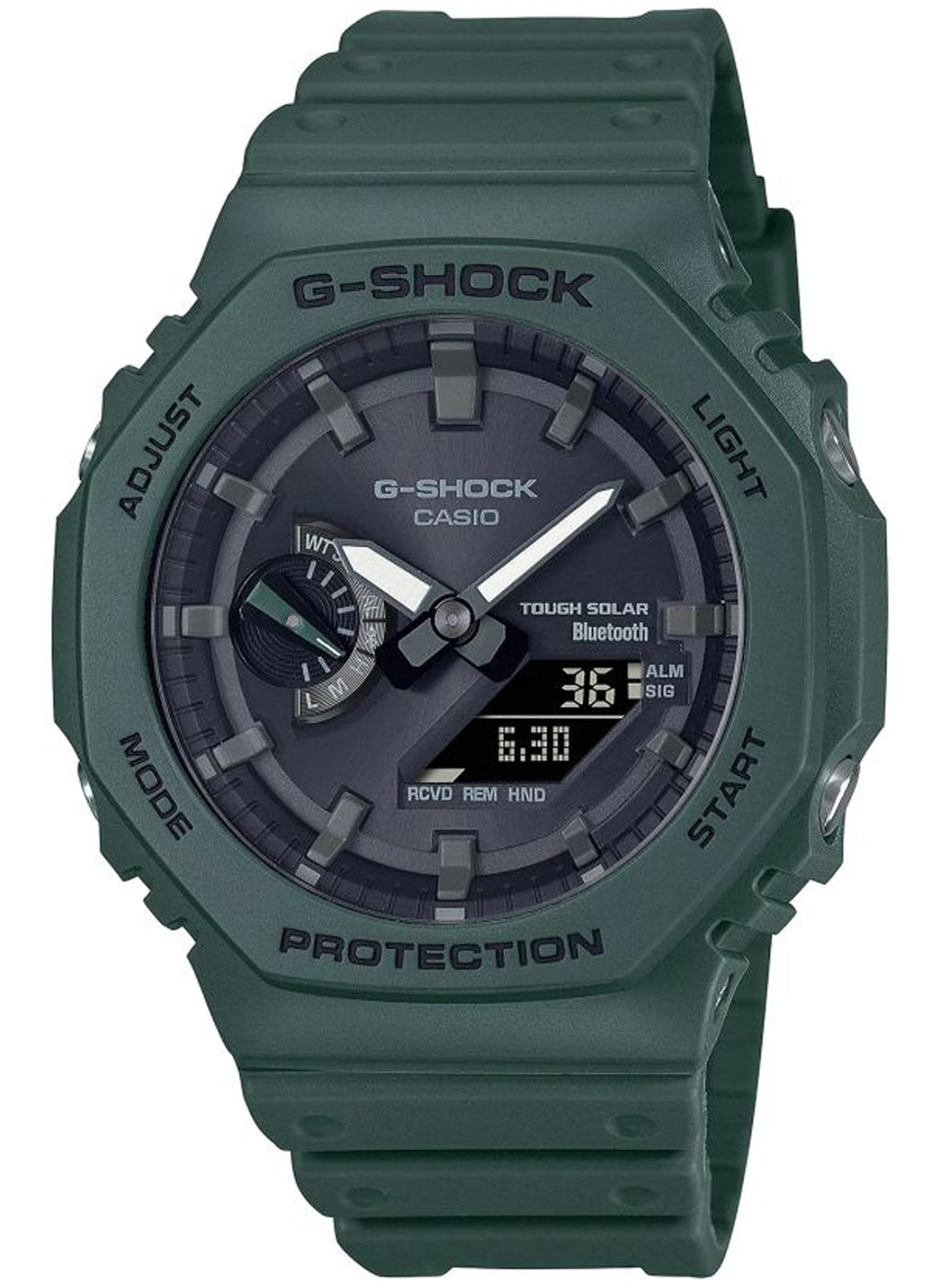 Relógio Casio G-SHOCK Carbon Core Guard GA-B2100-3ADR *Bluetooth e Tough Solar