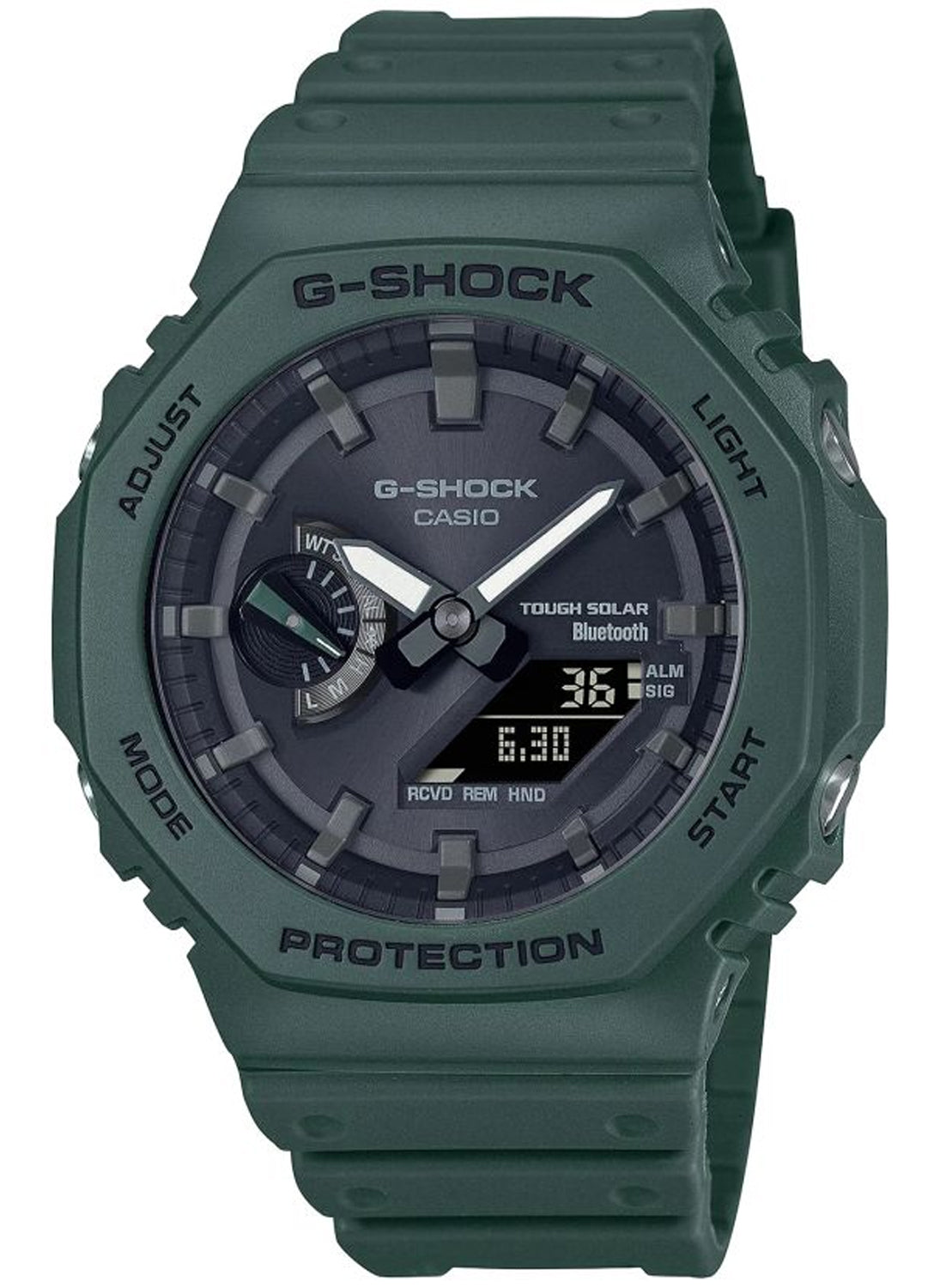 Relógio Casio G-SHOCK Carbon Core Guard GA-B2100-3ADR *Bluetooth e Tough Solar