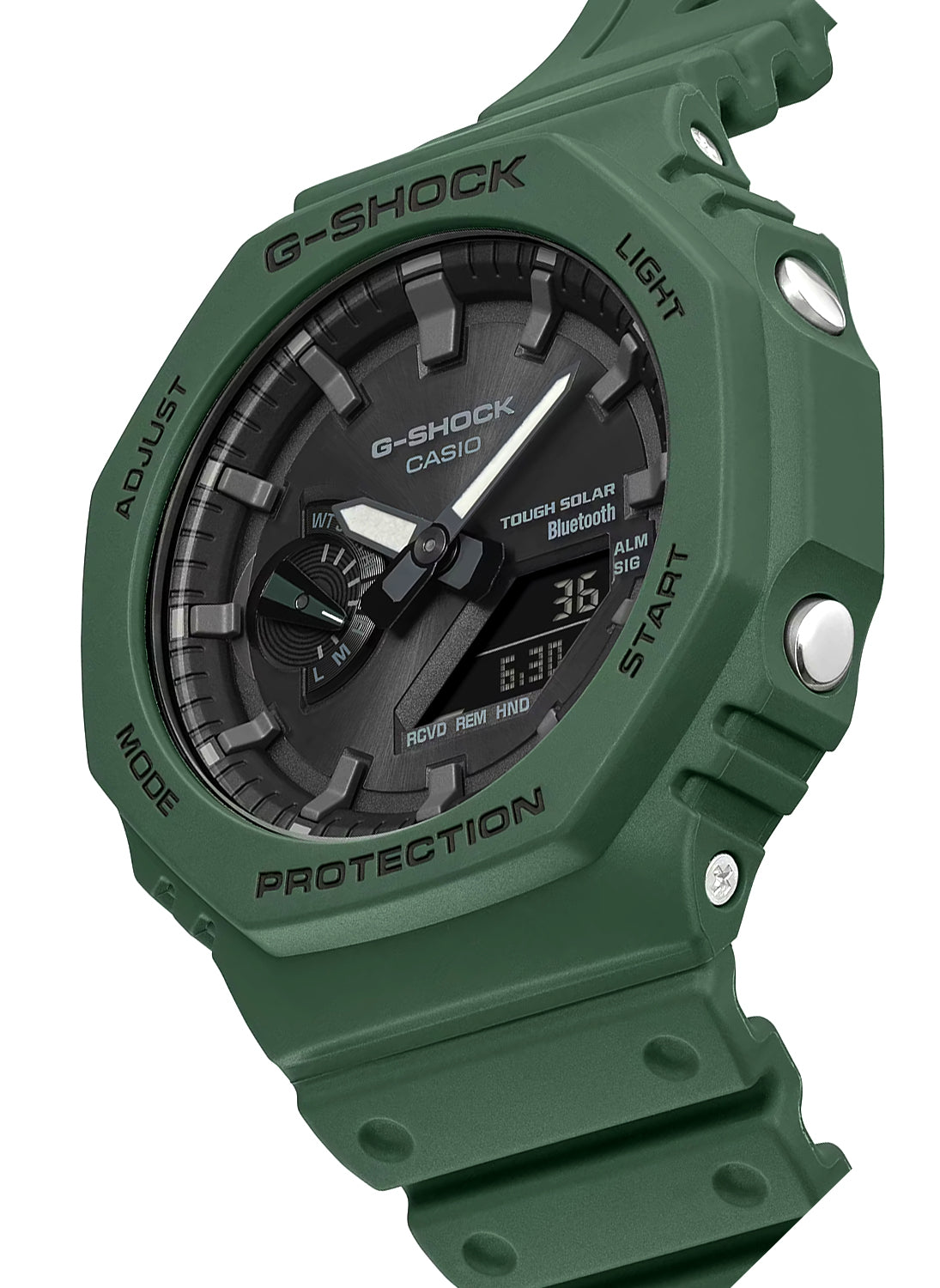 Relógio Casio G-SHOCK Carbon Core Guard GA-B2100-3ADR *Bluetooth e Tough Solar