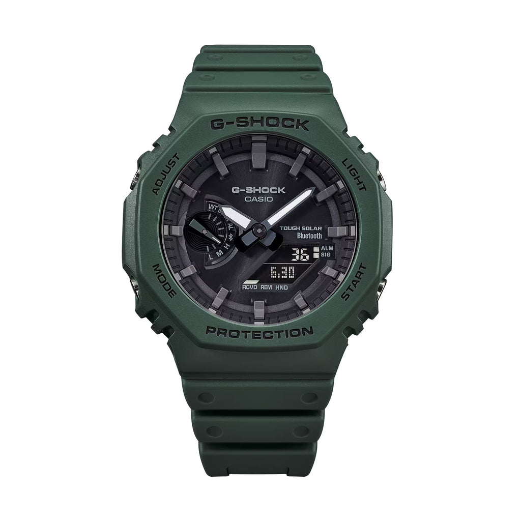 Relógio Casio G-SHOCK Carbon Core Guard GA-B2100-3ADR *Bluetooth e Tough Solar